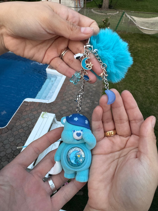 Authentic Care Bears colorful hug series figure custom Keychain