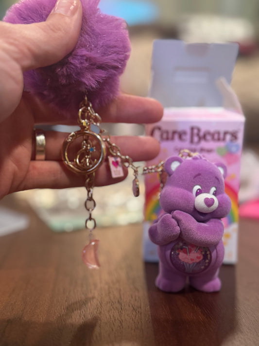 Authentic Care Bears colorful hug series figure custom Keychain