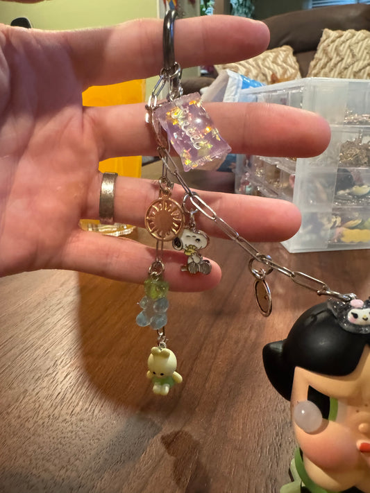 Authentic CRYBABY X Powerpuff girls custom keychain