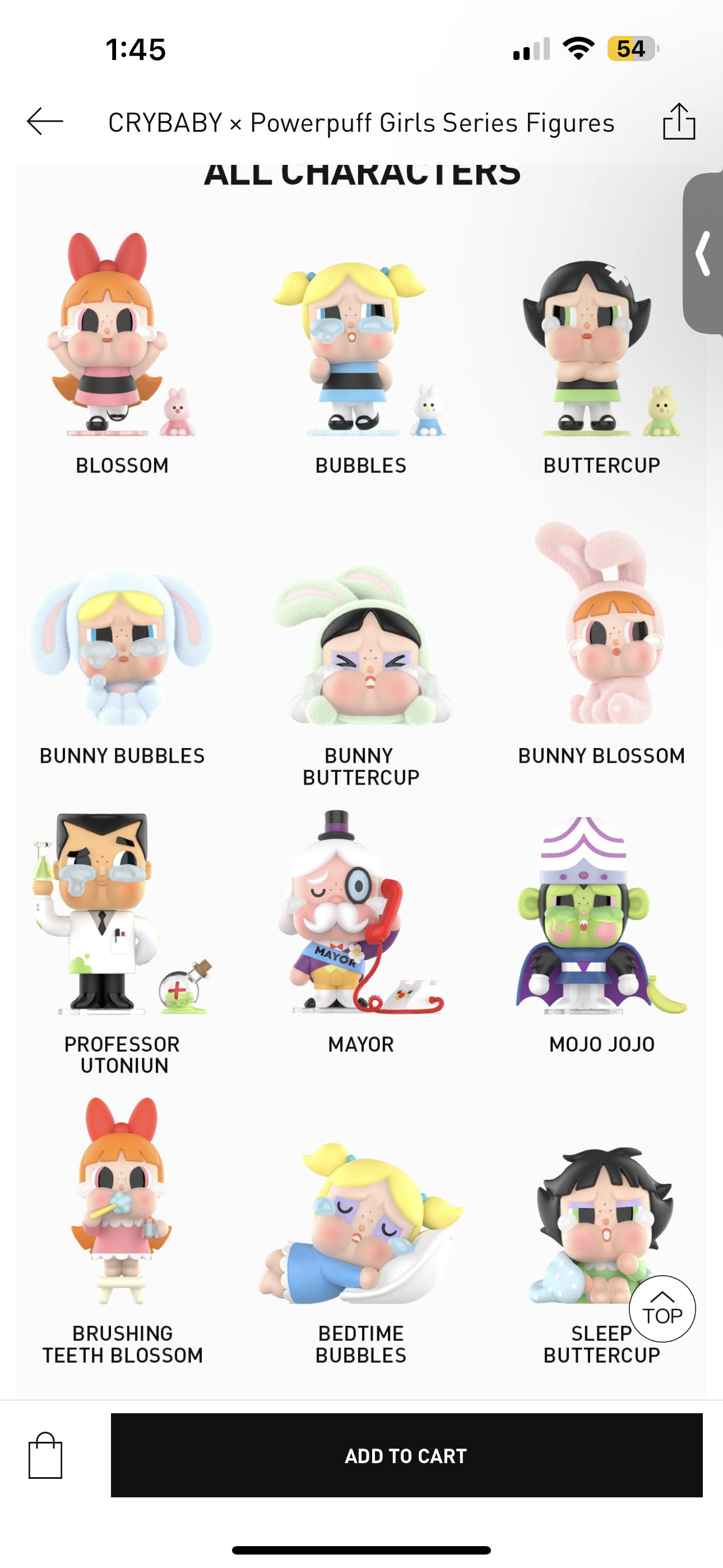 Authentic CRYBABY X Powerpuff girls custom keychain