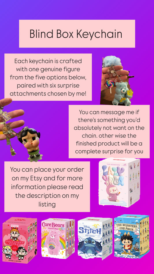 🌙✨ Blind Box Custom Keychain – Handmade Surprise Treasure
